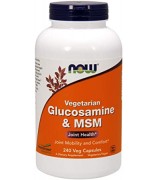  NOW Foods 葡萄糖胺+ MSM --*240 顆 全素食品~Glucosamine 葡萄糖氨