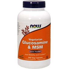  NOW Foods 葡萄糖胺+ MSM --*240 顆 全素食品~Glucosamine 葡萄糖氨