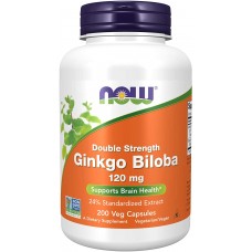  NOW Foods 銀杏葉萃取複方-- (120 mg*200顆素食膠囊) - Ginkgo Biloba