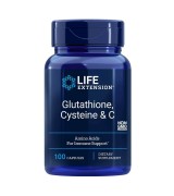 Life Extension 美白複方 穀胱甘肽 + 半胱氨酸 + 維他命C-- *100顆素食膠囊 - Glutathione, Cysteine & C