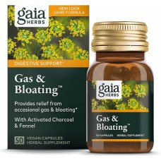 Gaia Herbs 緩解腹脹 脹氣 改善消化和腸道功能 *50顆素食膠囊 - Gas & Bloating