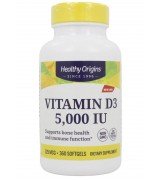 Healthy Origins 維生素D3 -- 5,000 IU* 360粒 -- Vitamin D3 非活性