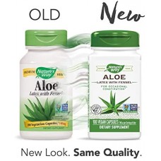 Nature's Way 蘆薈 含:茴香 140mg*100顆素食膠囊 - Aloe 