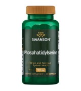 Swanson 大豆粹取磷脂醯絲胺酸 - 腦磷脂 PS - (100mg* 90粒 ) Phosphatidylserine