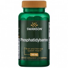 Swanson 大豆粹取磷脂醯絲胺酸 - 腦磷脂 PS - (100mg* 90粒 ) Phosphatidylserine