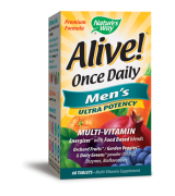 Nature's Way 男性多元維生素 *60片- 營養豐富 精力加倍 維他命 Alive!  Men's Multi-Vitamin 上班族 外食族適用