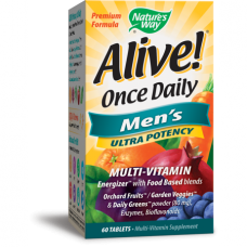 Nature's Way 男性多元維生素 *60片- 營養豐富 精力加倍 維他命 Alive!  Men's Multi-Vitamin 上班族 外食族適用
