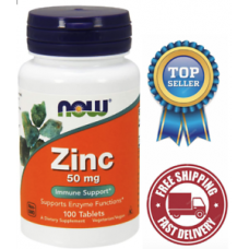 Now Foods 高單位 鋅錠 50mg *100錠-- Zinc 