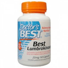 Doctor's Best 蚓激酶 20mg *60顆 - Best Lumbrokinase 心血管營養 地龍酵素