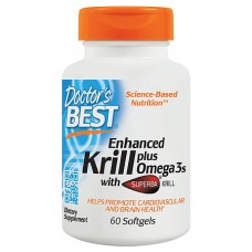 Doctor's Best  加強型磷蝦油 Omega3s *60粒 含超級磷蝦油 Enhanced Krill Plus Omega3s with Superba Krill