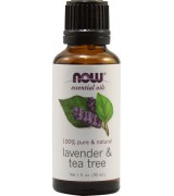 NOW Foods 薰衣草+茶樹精油 100％純 * 1 oz (30ml) ~ Lavender & Tea Tree 刺激!