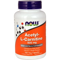  NOW Foods 乙醯 左旋肉鹼 --500mg*100顆素食膠囊- Acetyl-L Carnitine