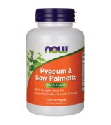 NOW Foods 男性雙效 非洲刺李 + 鋸棕櫚 *120 粒 - Pygeum & Saw Palmetto, Men's Health