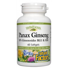 Natural Factors 人蔘濃縮萃取精華 *60粒 - 人蔘皂苷 - C.A. Meyer Panax Ginseng Extract