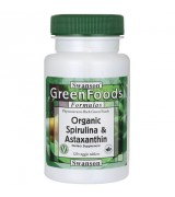 swanson 有機螺旋藻+ 蝦紅素 *120素食錠 - Organic Spirulina & Astaxanthin