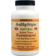 Healthy Origins 天然活性白藜蘆醇300毫克*150顆素食膠囊 - Natural Active Trans Resveratrol 含紅酒多酚萃取